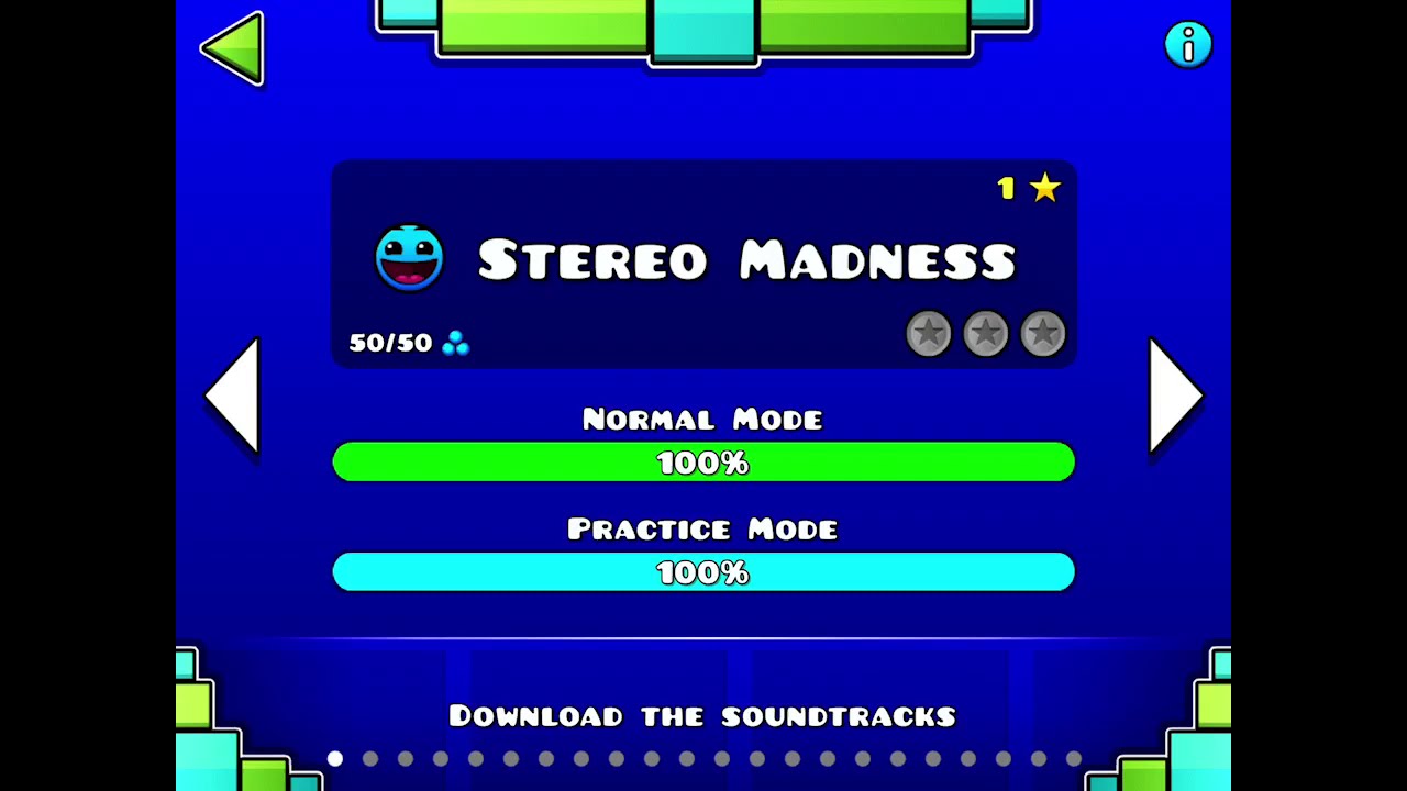 How To Complete Stereo Madness [geometry Dash] Youtube