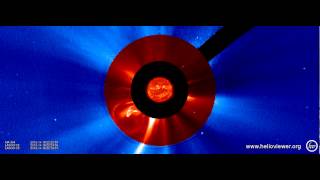 AIA 304, LASCO C2/C3 (2012-11-18 19:26:55 - 2012-11-19 00:48:31 UTC)