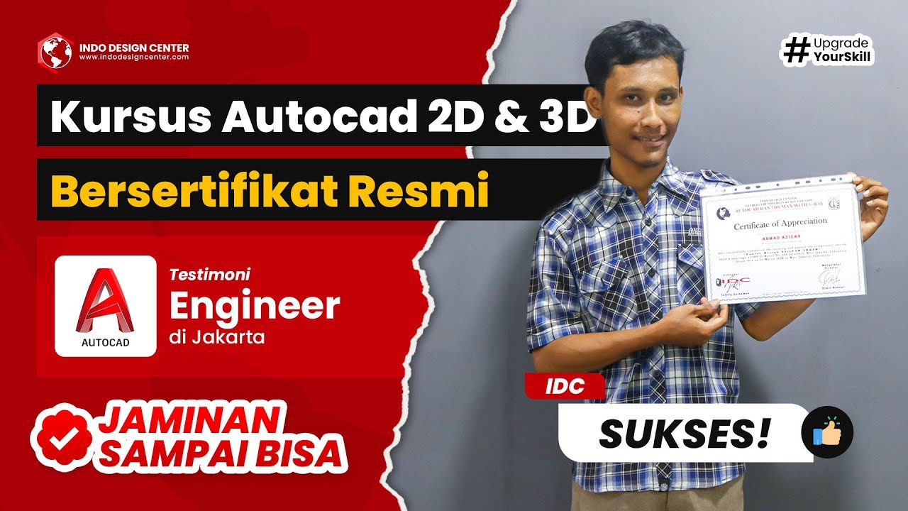 Kursus Autocad 2D 3D SAMPAI BISA👍 Resmi DEPDIKNAS @Testimoni Engineer