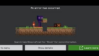 Fix Minecraft Error Code Block An Error Has Occurred Search help.Minecraft.net For Block screenshot 5