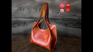 Making a Leather Tote Bag, PDF Pattern, by #vikingsleatherdesign