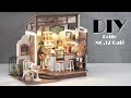 [4K] DIY Miniature Dollhouse Kit || Coffee Shop - Rolife - Relaxing Satisfying Video