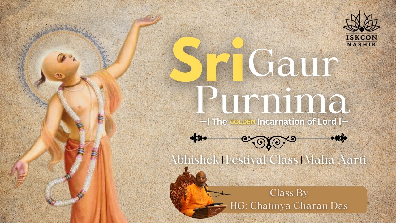Gaur Purnima | Festival Class , Abhishek , Maha Aarti | Class By HG Chatinya Charan Pr | 03-03-26