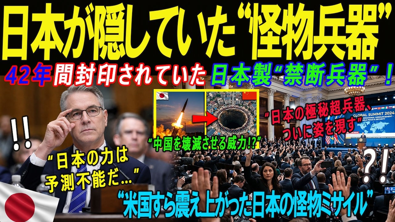【海外の感動話】核開発を封じられた日本、3兆円で完成させた“怪物兵器”に中国専門家絶句