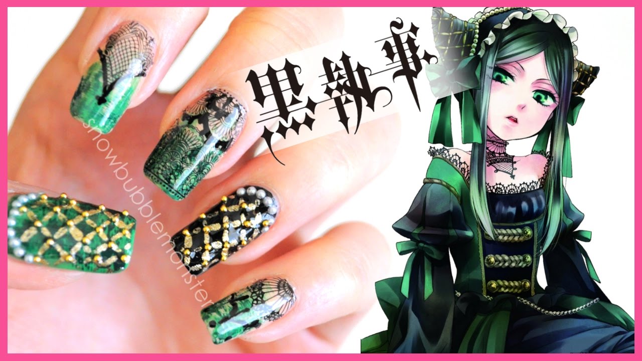 Kuroshitsuji • Sieglinde Sullivan Inspired Nails [BornPrettyStore Review] | snowbubblemonster