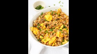 Celebrity 10 minute 6 ingredient Easy Egg Fried Rice Profile