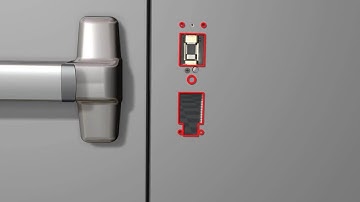 Von Duprin Concealed Vertical Cable (CVC) Retrofit Installation