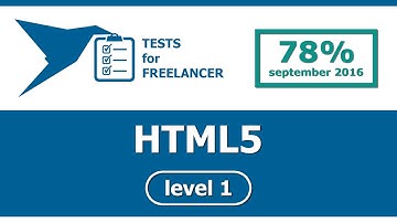 Freelancer - HTML5 - level 1 - test (78%)