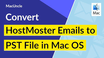How to Convert HostMonster Emails to PST file in Mac OS?