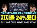 속보 떴다, 폭망한 윤석열 &#39;지지율 24%&#39;로 추락했다! 폭발한 교수들 &quot;김건희 파워 대단, 두 대학 뒤집어져&quot; - 안정권&amp;권오수 아들 대통령 취임식 &#39;초청 명단&#39; 삭제 논란