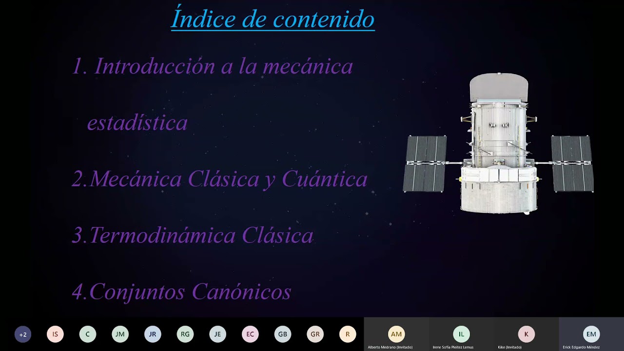 Termodinamica Estadistica cap 1 clase 1 de 2