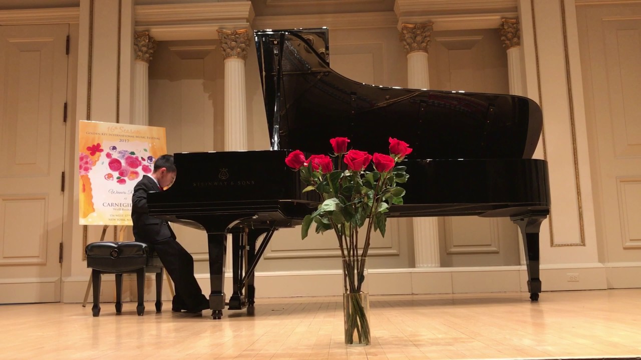 Talented 8-year Cary performing in Carnegie Hall, The Fountain, Carl Bohm,