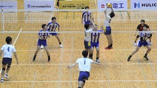 Japan private Highschool volleyball championship 2024 - Final - Sundai vs Rakunan 1st set