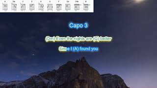 Video thumbnail of "Even the Nights are Better by Air Supply play along with scrolling guitar chords and lyrics"