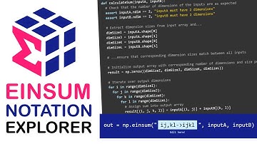 Einsum Notation Explorer