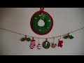 【かぎ針編み】クリスマスオーナメント リースの編み方 How to crochet Christmas Ornament Miniature Lease