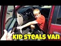 Kid Temper Tantrum STEALS Van And Drives To Gamestop - Daddy Had To Walk! [ Original ]