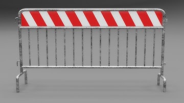 Collection of road barriers barricade