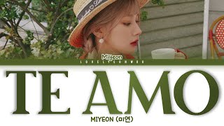MIYEON (미연) – TE AMO Lyrics (Color Coded Han/Rom/Eng) chords