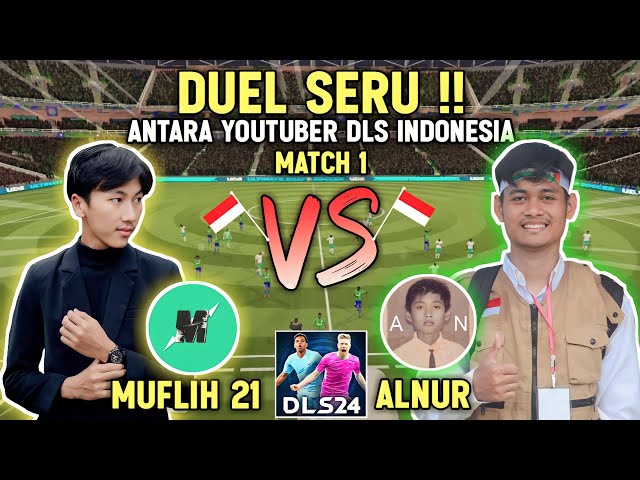 MABAR YOUTUBER DLS INDONESIA !! Muflih 21 VS Alvin Nuriyangga di Game DLS 24 - Match 1 class=