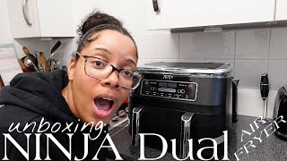 Ninja Foodi DualZone Air Fryer Unboxing First Look 2 Basket Drawer Dual  Zone - Walmart 2020 Review 