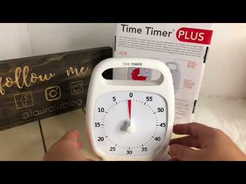 Time Timer PLUS 60 Minute Visual Analog Timer (White)