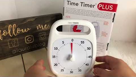 Time Timer PLUS 60 Minute Visual Analog Timer (White)
