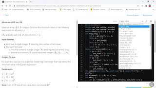 Minimum AND xor OR -Solution | Code Monk | Hackerearth