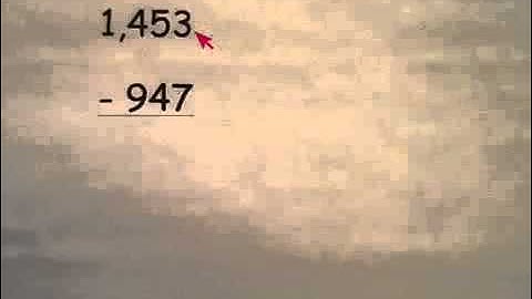 Grade 4 - The Standard Algorithm of Subtraction