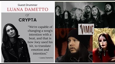 VIMIC‘s reunion show to have Crypta‘s Luana Dametto on drums for the late Joey Jordison