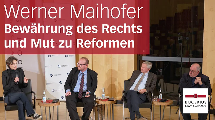 Bewhrung des Rechts und Mut zu Reformen  Podiumsdi...