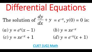 Solving Differential Equation: dy/dx + y = e^(-x)