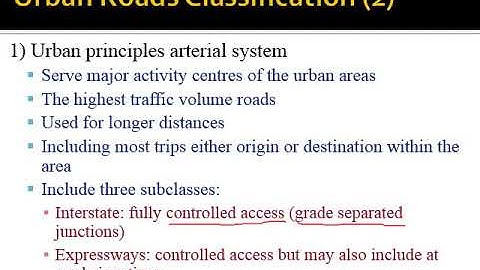 Functional classification of highways