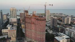 The RESIDENCES at 400 CENTRAL 1/2 way to 46th story 515 ft completion mid 2025 St Petersburg FL 5/24