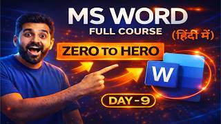 MS Word Me Picture Kaise Insert Kare? | Image Formatting Complete Guide | Day 9