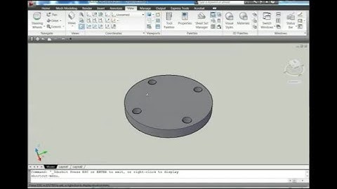 AUTOCAD 3D, how to drawing 3 inch, class 150 Blind Flange, autocad | rvmags