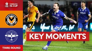 Newport County v Eastleigh | Key Moments | Third Round | Emirates FA Cup 2023-24