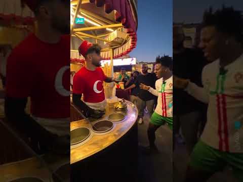 جنون بسبب عرض الآيس كريم التركي