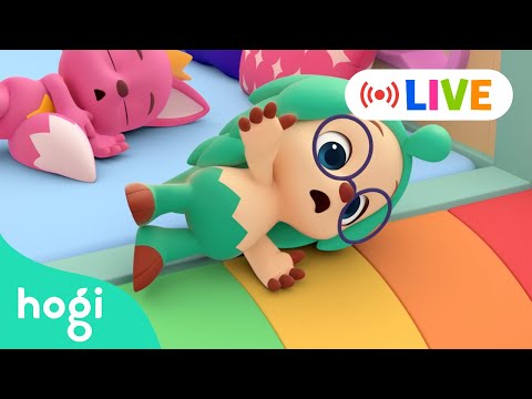 Live 🔴｜🟠🟡🟢🔵🟣 Rolling Down The Bunk Bed Slide + More Fun Colors For Kids｜hogi Colors｜hogi Pinkfong