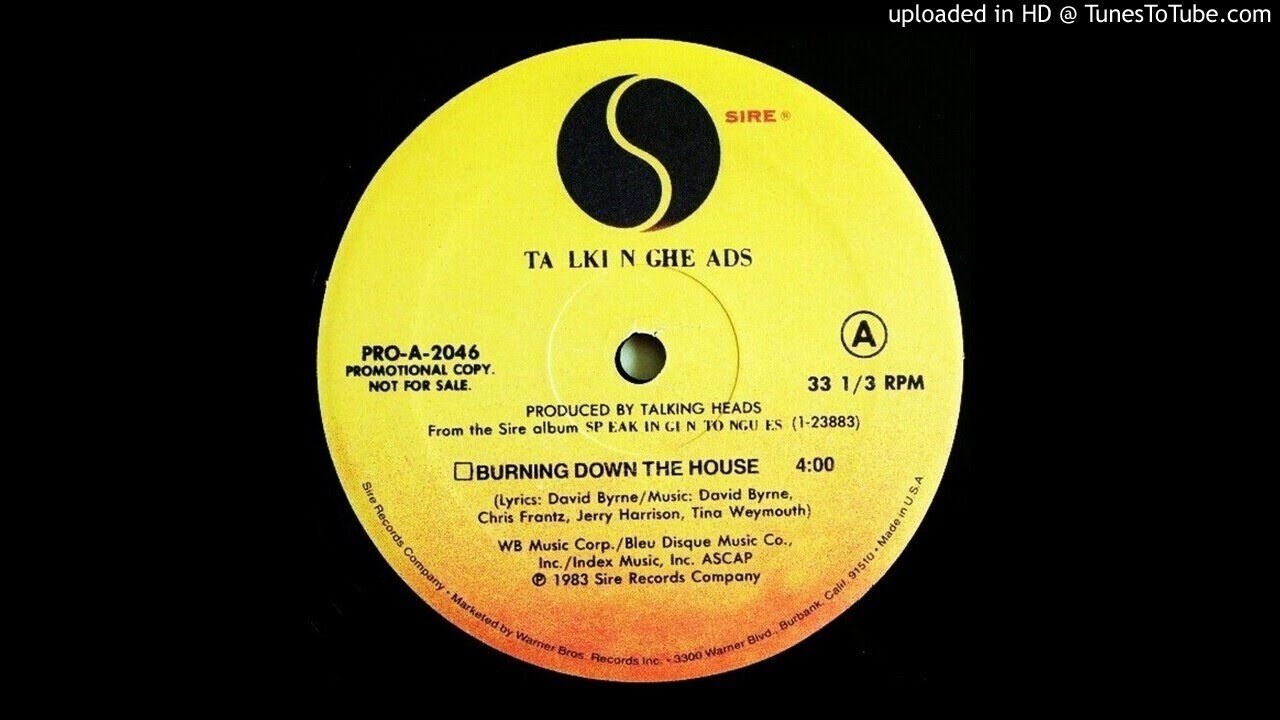 Talking Heads - Burning Down The House [Deep Connection Remix] - YouTube
