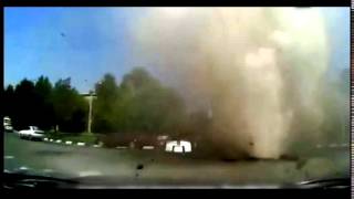 Water Main Breaks As Car Is About to Drive over!