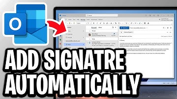 How To Add Signature Automatically To All Outlook Emails - Step By Step