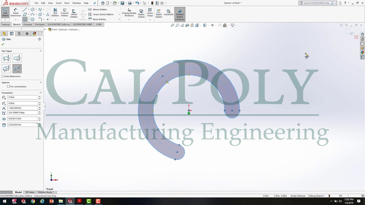 Intro to SolidWorks Sketch Tools