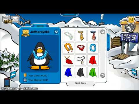 Club Penguin Rare Neck Items