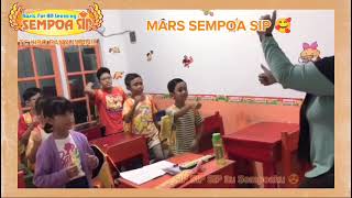 Anak Sempoa Sip TC KIBO BANYUMANIK dengan semangat menyanyikan Mars Sempoa Sip 🧡