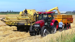 Combinen met 2x New Holland Clayson M133. Akkerb. Te Velde Stadskanaal.