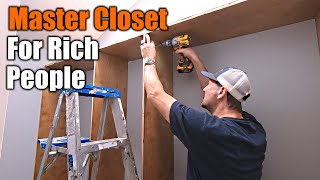 Massive Luxury Closet Build For Rich People | THE HANDYMAN |