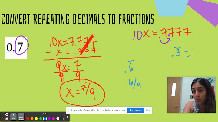 Converting Repeating Decimals to Fractions