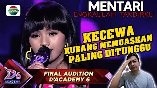 Mentari (Buton) engkaulah takdirku tampil tidak maksimal
