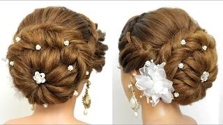 Romantic Braided Bridal Updo | Elegant Wedding Hairstyle Tutorial